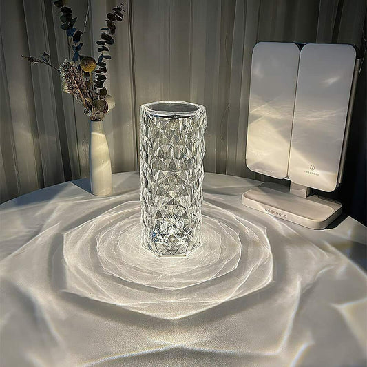 Crystal Diamond Table Lamp, 16 Color Changing Touch Lamp