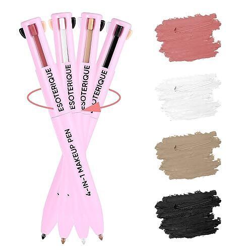 Makeup Pen 4 In 1 Eyebrow Pencil Waterproof Long Lasting Easy Color