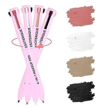 Makeup Pen 4 In 1 Eyebrow Pencil Waterproof Long Lasting Easy Color