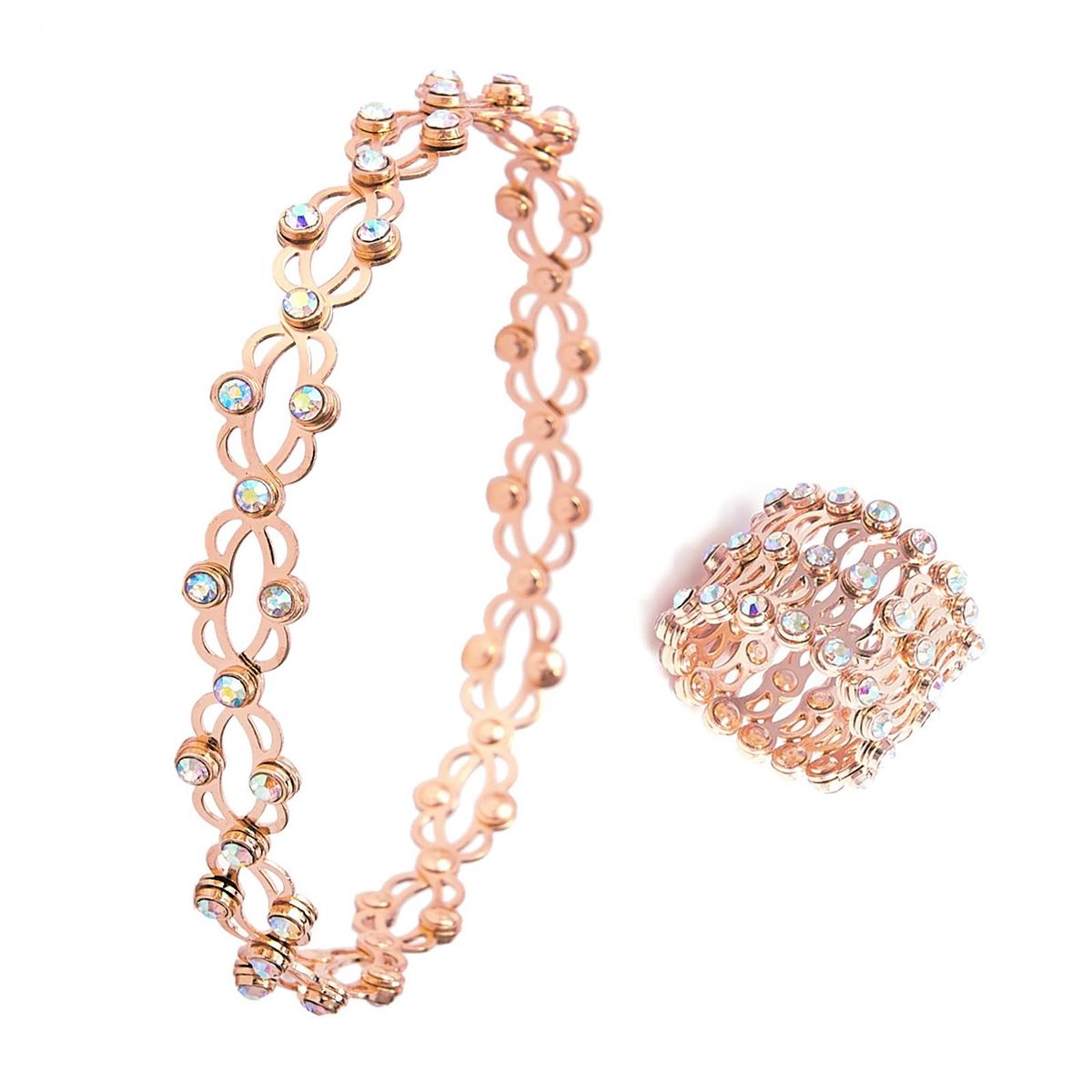 Ring + Bracelet (Free Size)[Convertible]