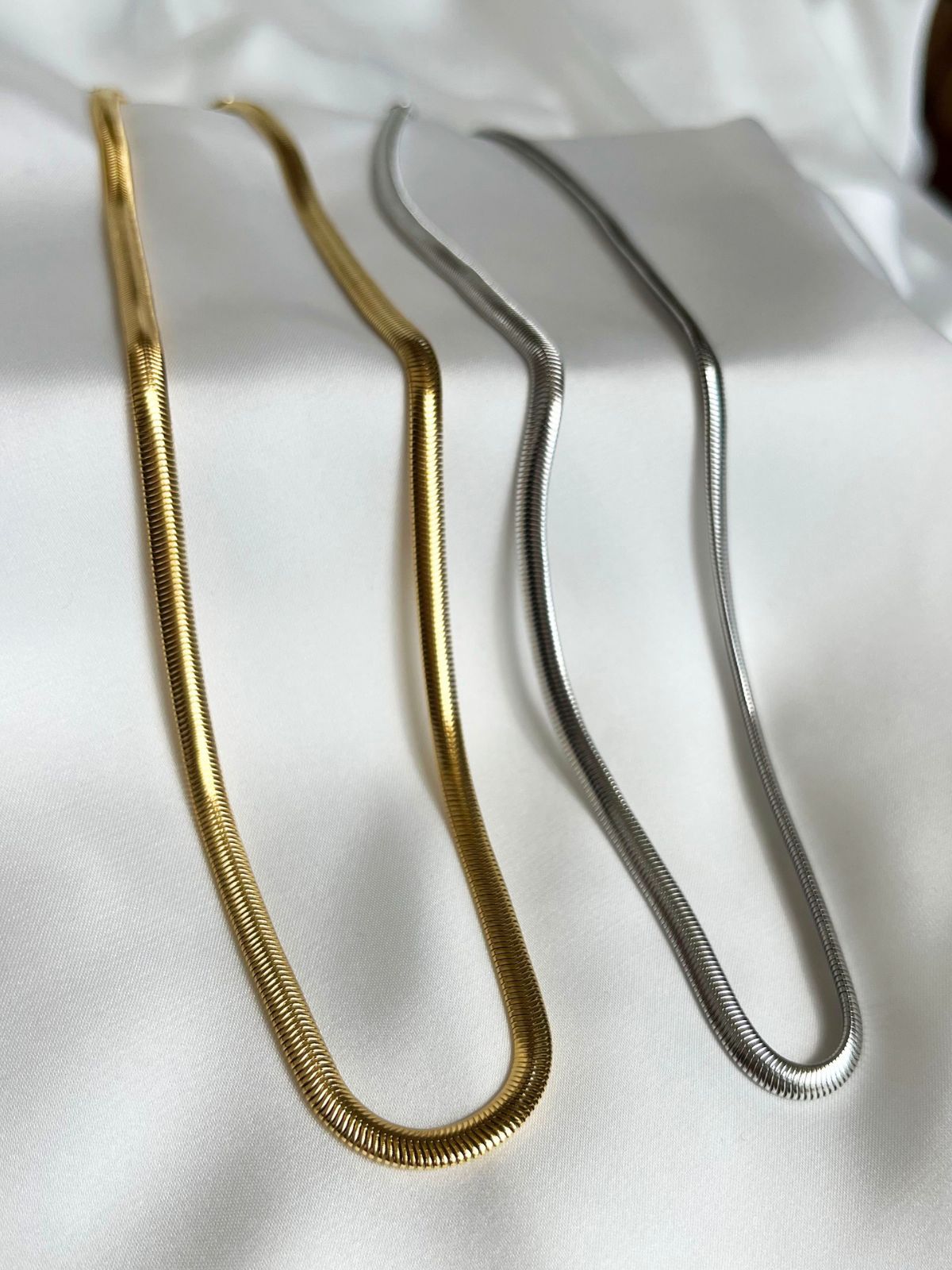 SNAKE CHAIN - SILVER & GOLDEN