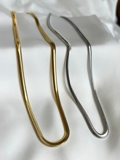 SNAKE CHAIN - SILVER & GOLDEN